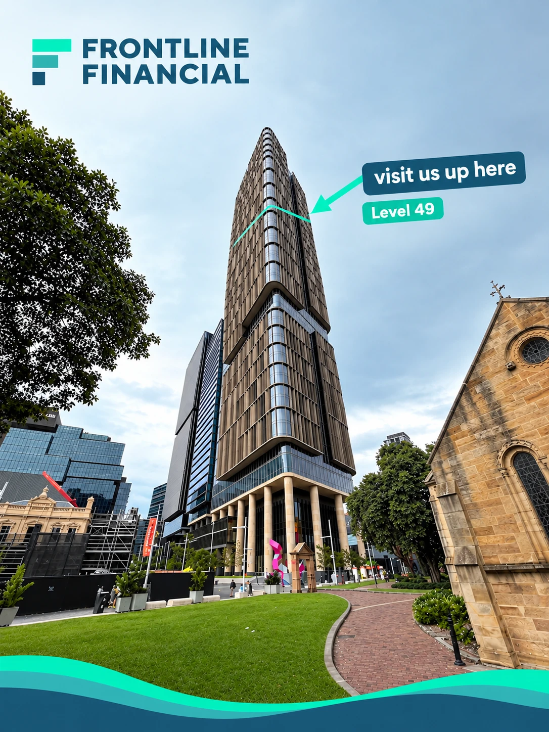 The 8 Parramatta Square tower — Frontline Financial's office is on Level 49