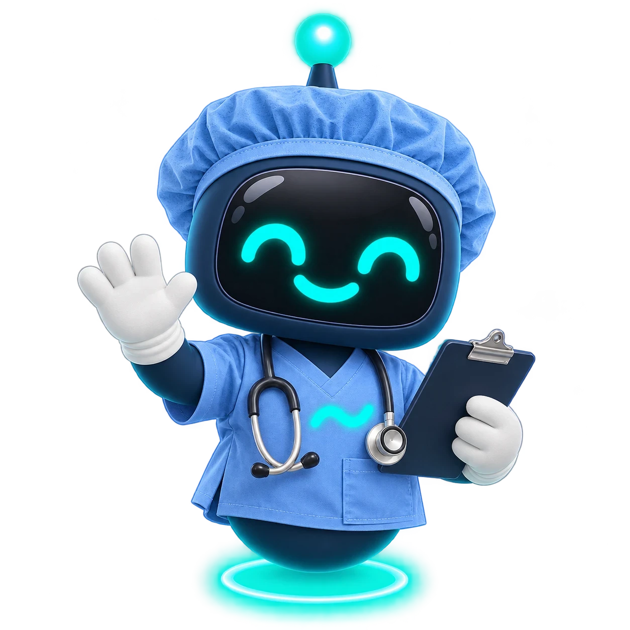 Flo, the TaxFlowAI assistant, dressed as a doctor